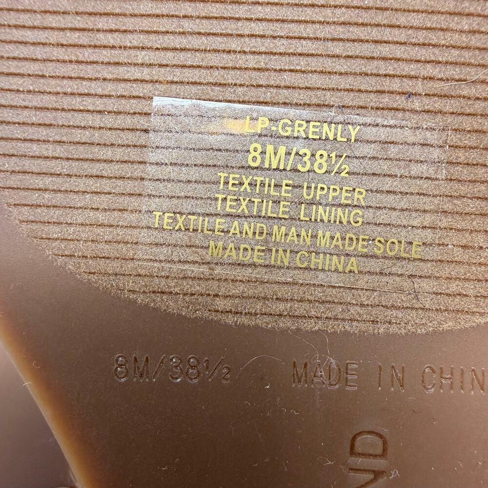 Lucky Brand Grenly Blue Fabric Twist Espadrille Slide Sandal Women's 8M NWOT - Picture 11 of 11